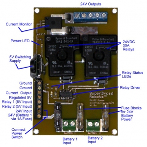24VDC Power Distribution and Current Monitor